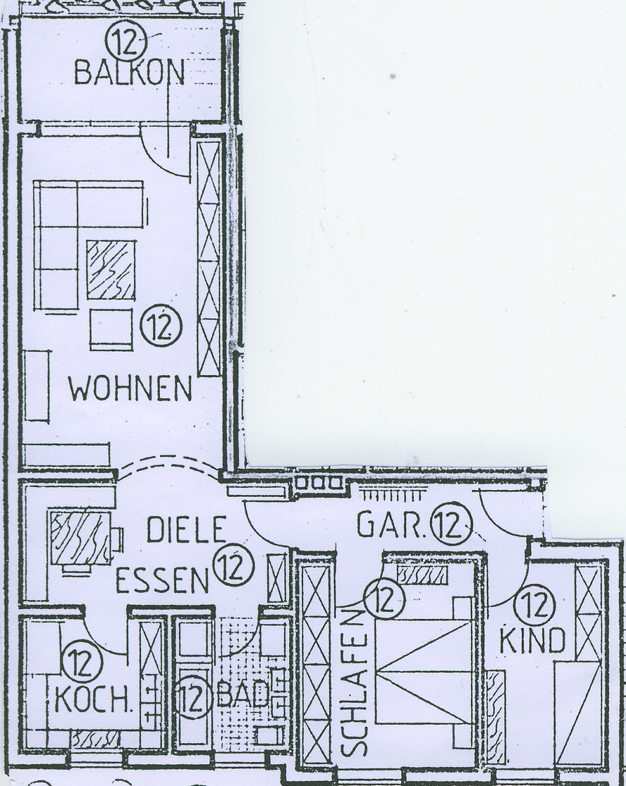 Grundriss WE12